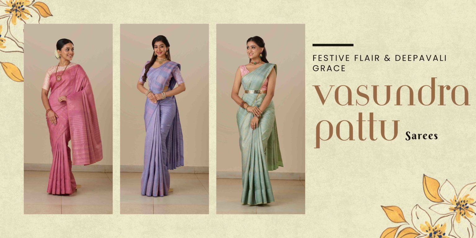 Festive Flair and Deepavali Grace with Pothys’ Vasundra Saree Collections