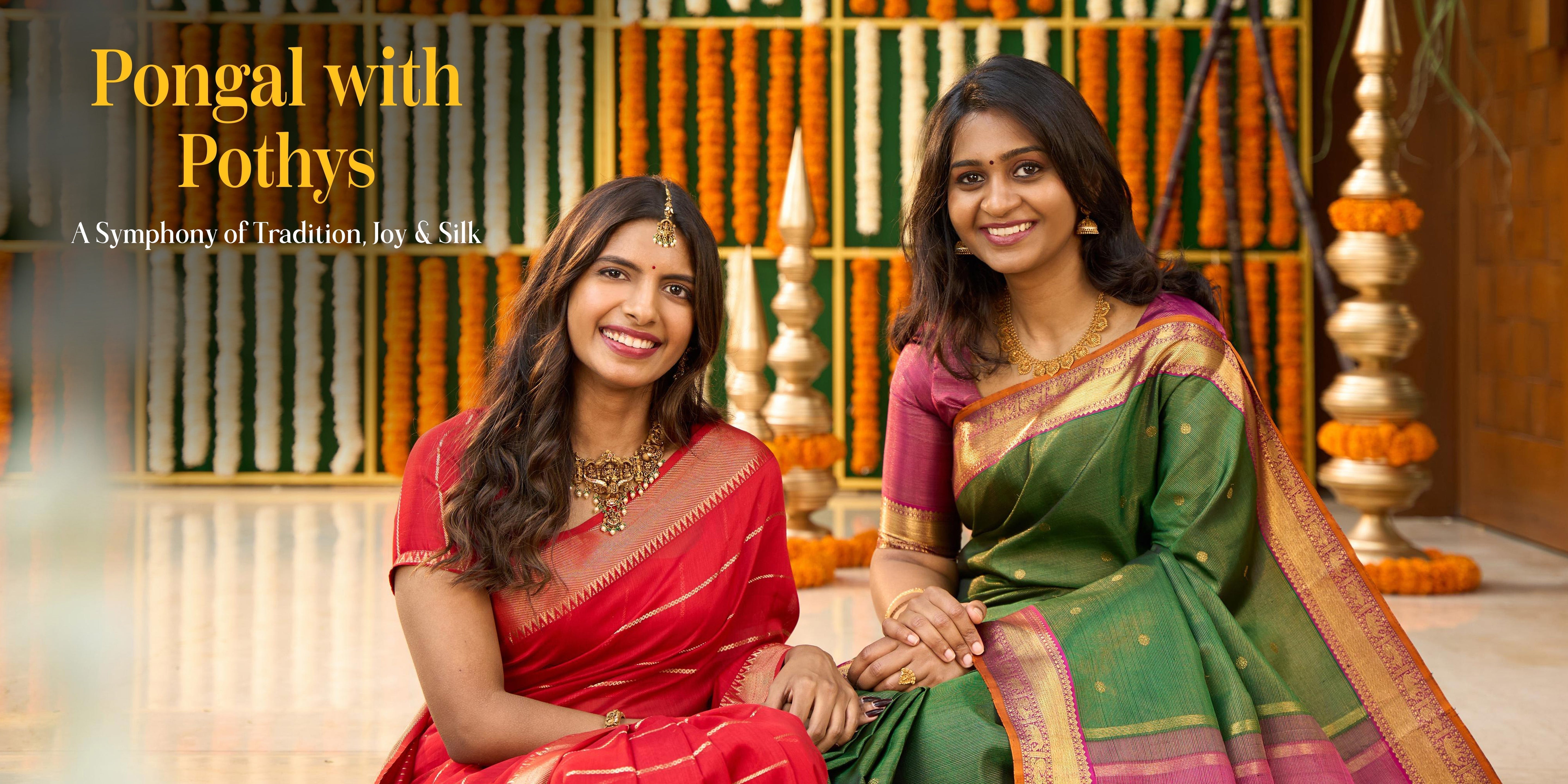 Celebrating the Spirit of Pongal with Pothys: A Symphony of Tradition, Joy, and Silk Sarees
