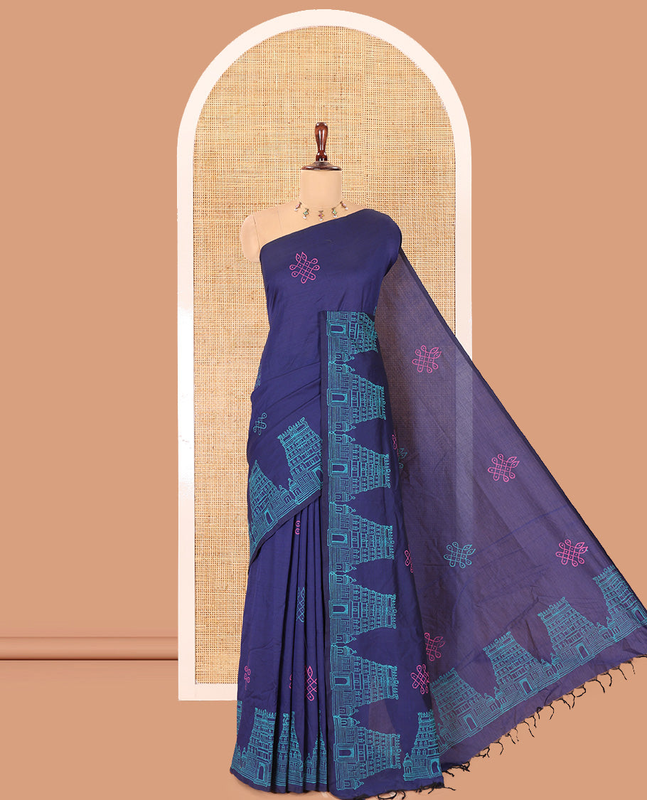 Borderless Blue South Cotton