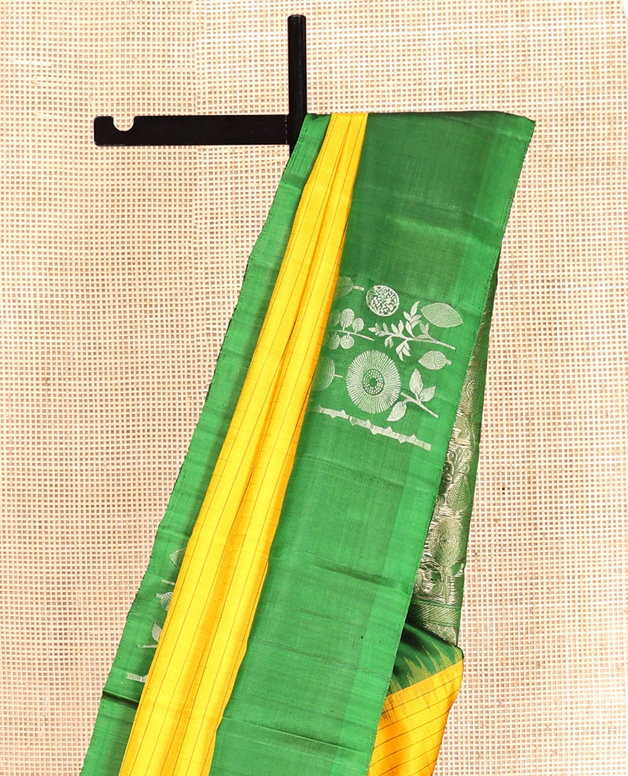 Yellow Mayuri Soft Silk Saree