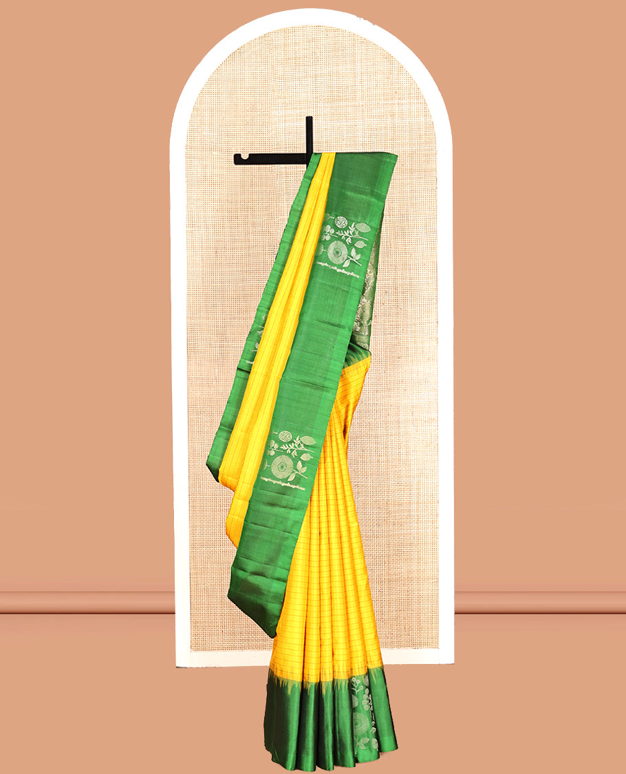 Yellow Mayuri Soft Silk Saree