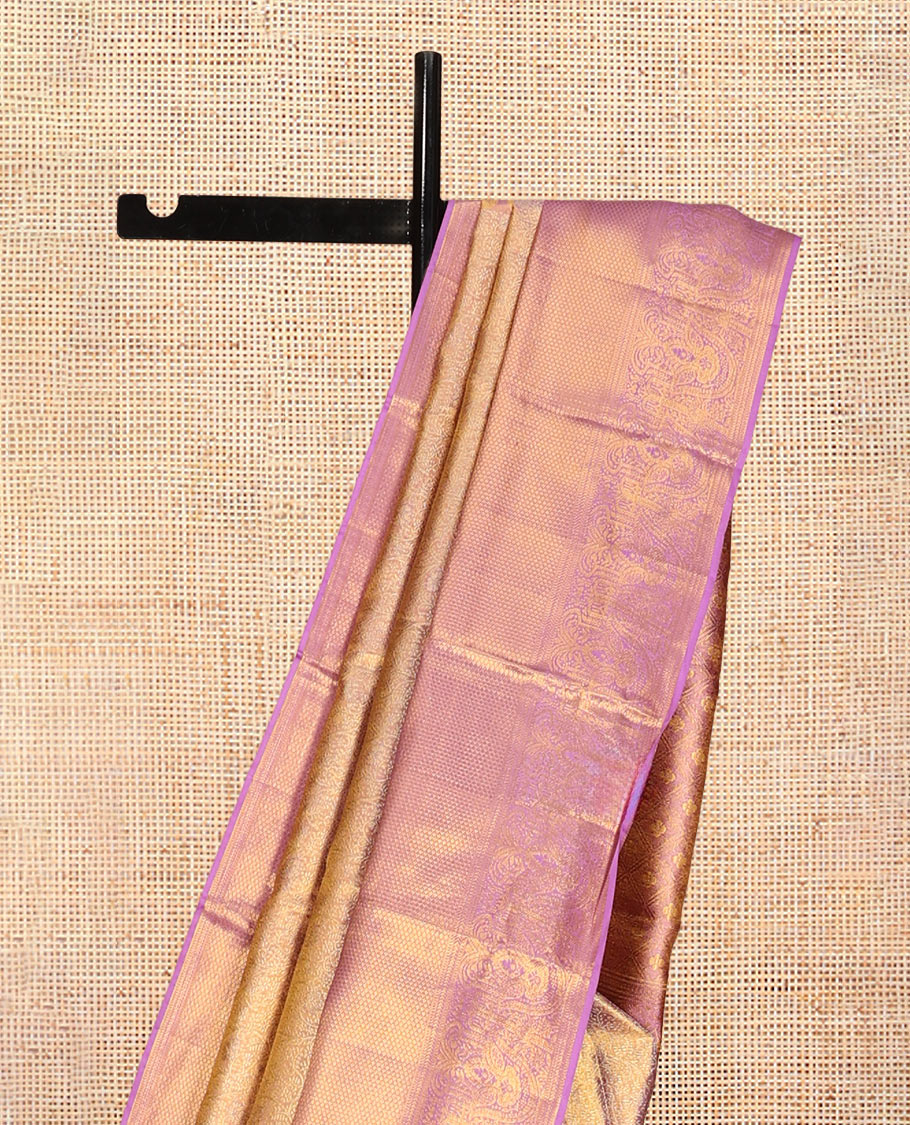 Pink Kanchipuram Tissue Silk Saree