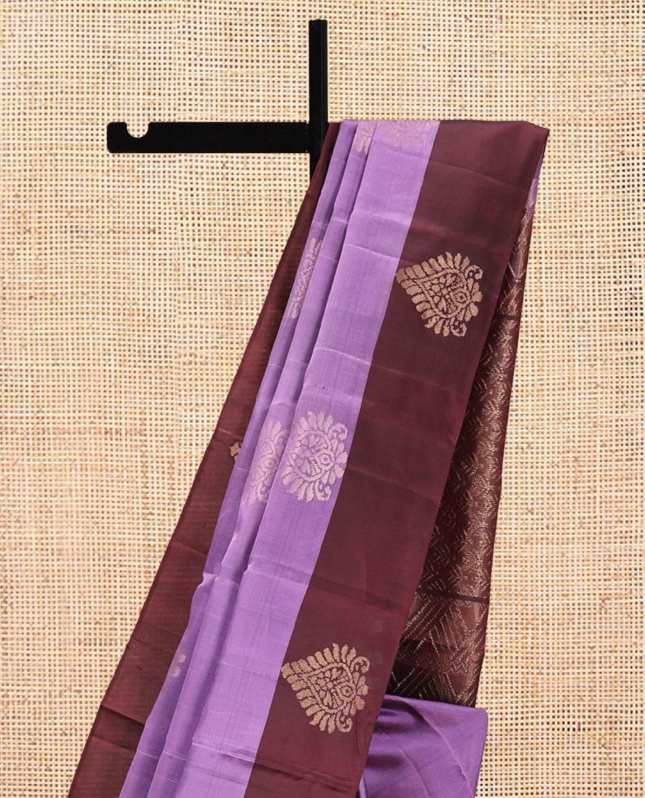 Lilac Butta Mayuri Lite Silk Mix Saree