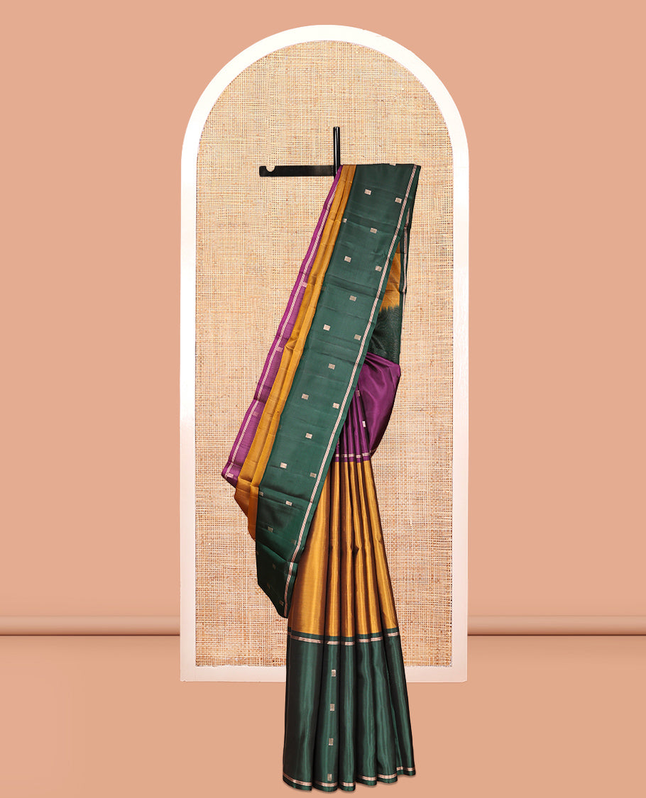 Yellow Mayuri Soft Silk Saree