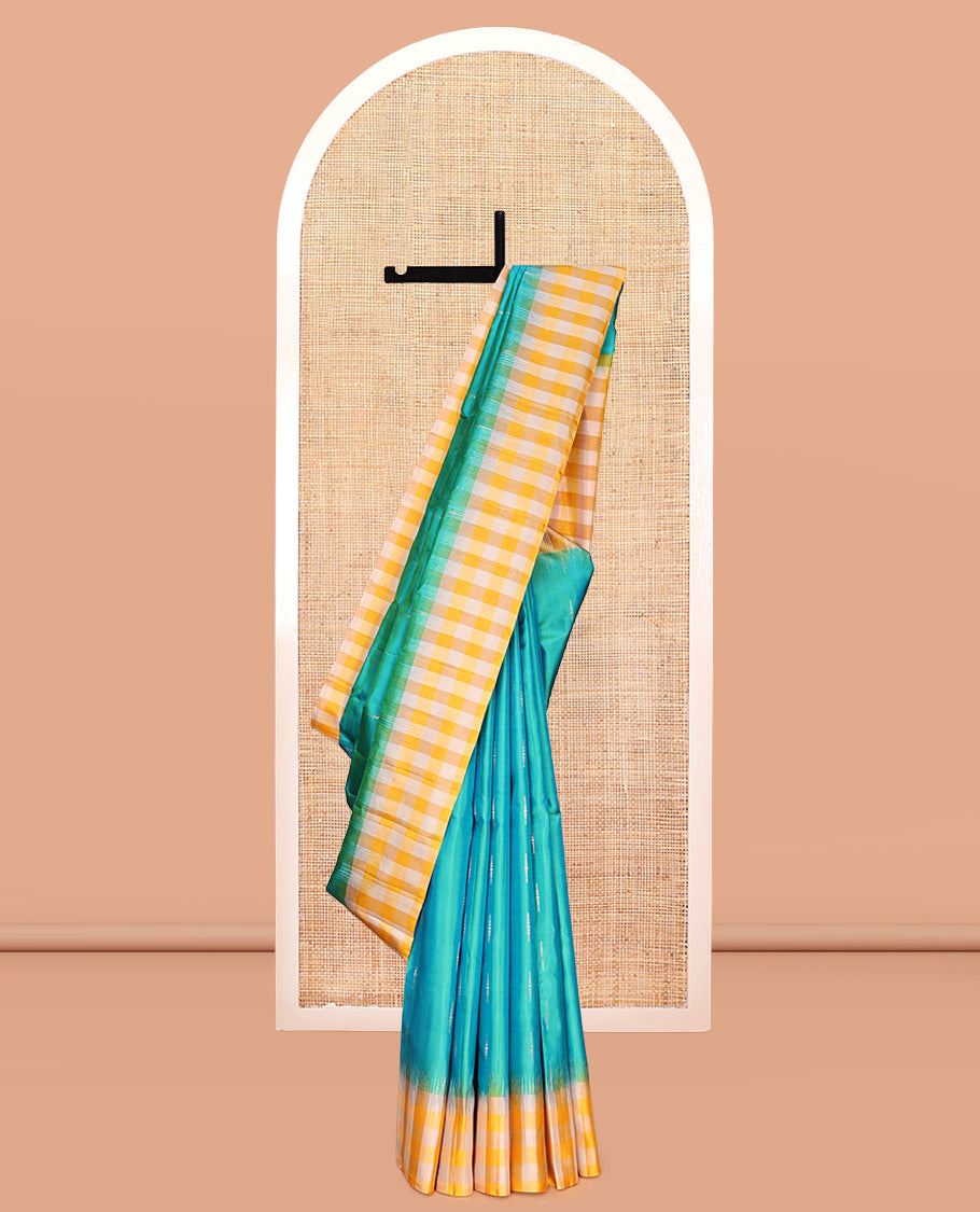 Blue Mayuri Soft Silk Saree