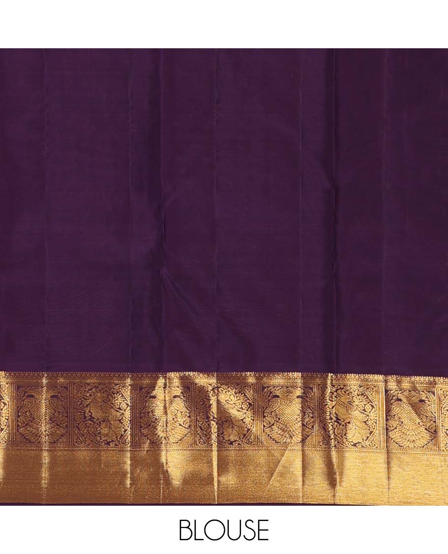 Turquoise jacquard wedding silk saree, contrast border of mayil, and iruthalai pakshi design, and floral design pallu