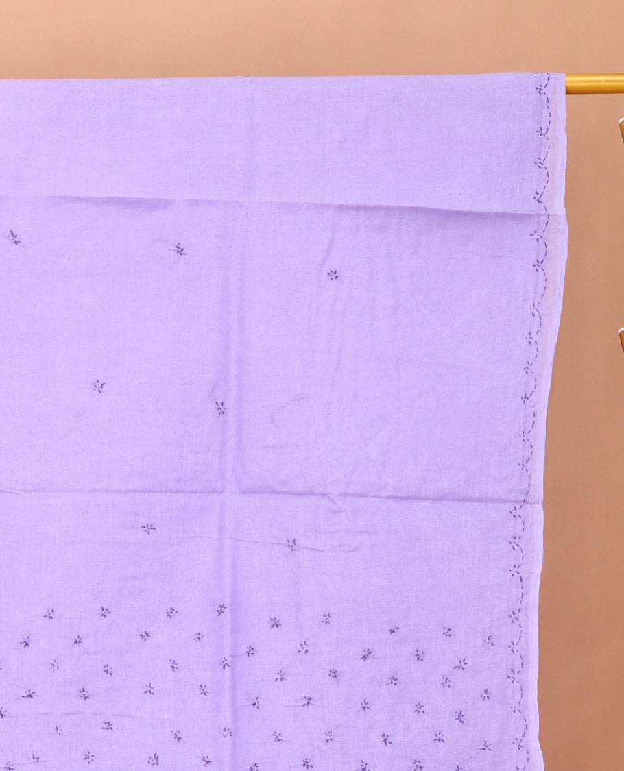 Lavender Lucknowi Chikankari Saree