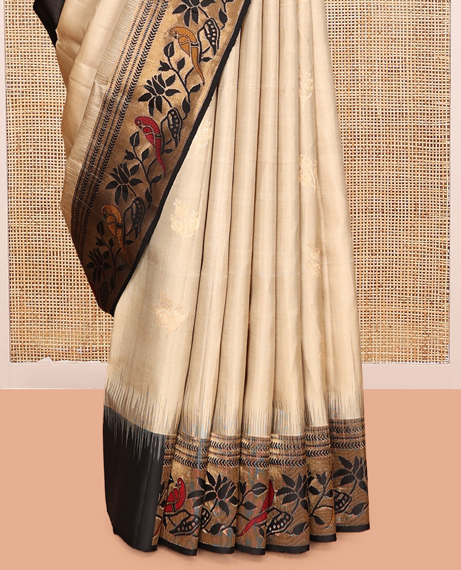 Light Sandal Mayuri Soft Silk Saree