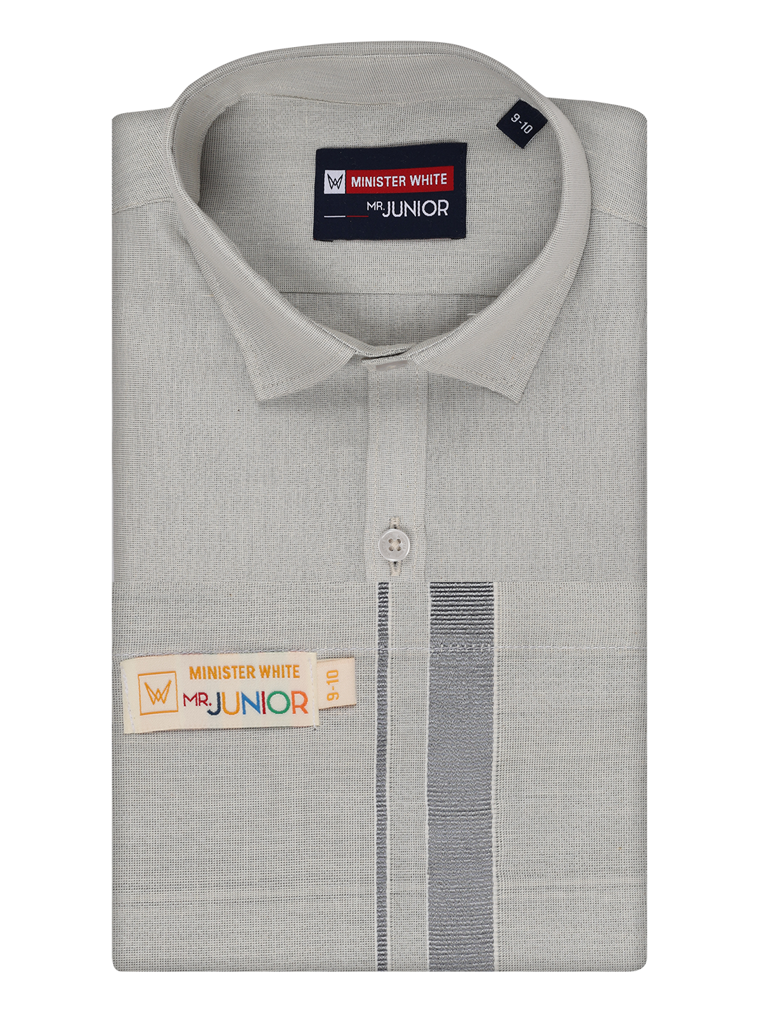 Boys Tissue Grey Colour Shirt with Dhoti Combo Ambitious Boy