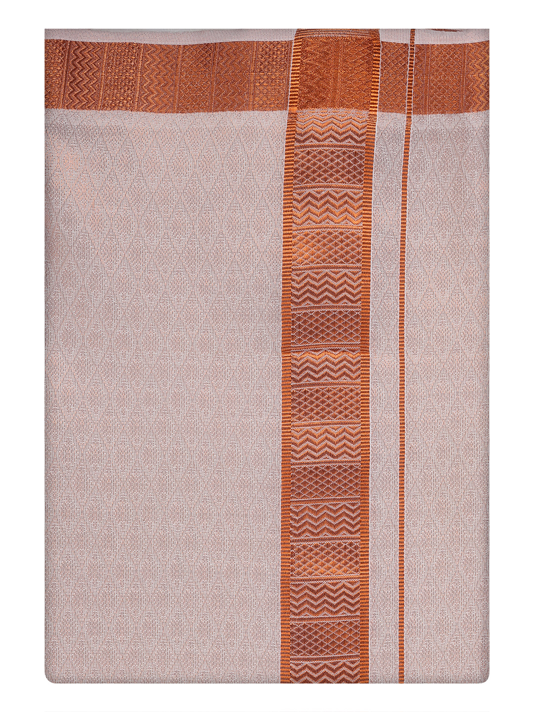 Men's Copper Tissue Jacquard Shirt with Matching Dhoti Combo Zeus
