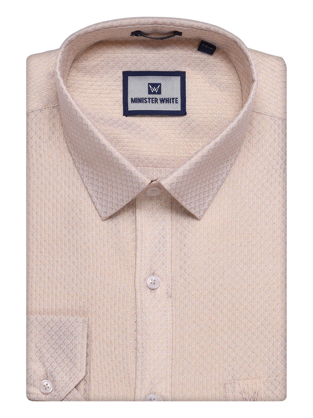 Mens Gold Tissue Jacquard Shirt with Matching Dhoti Combo Zeus