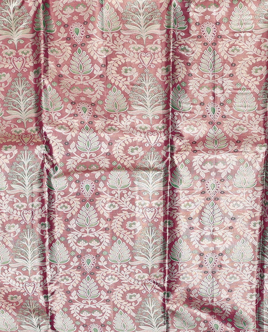 Pink Art Silk Half-Saree