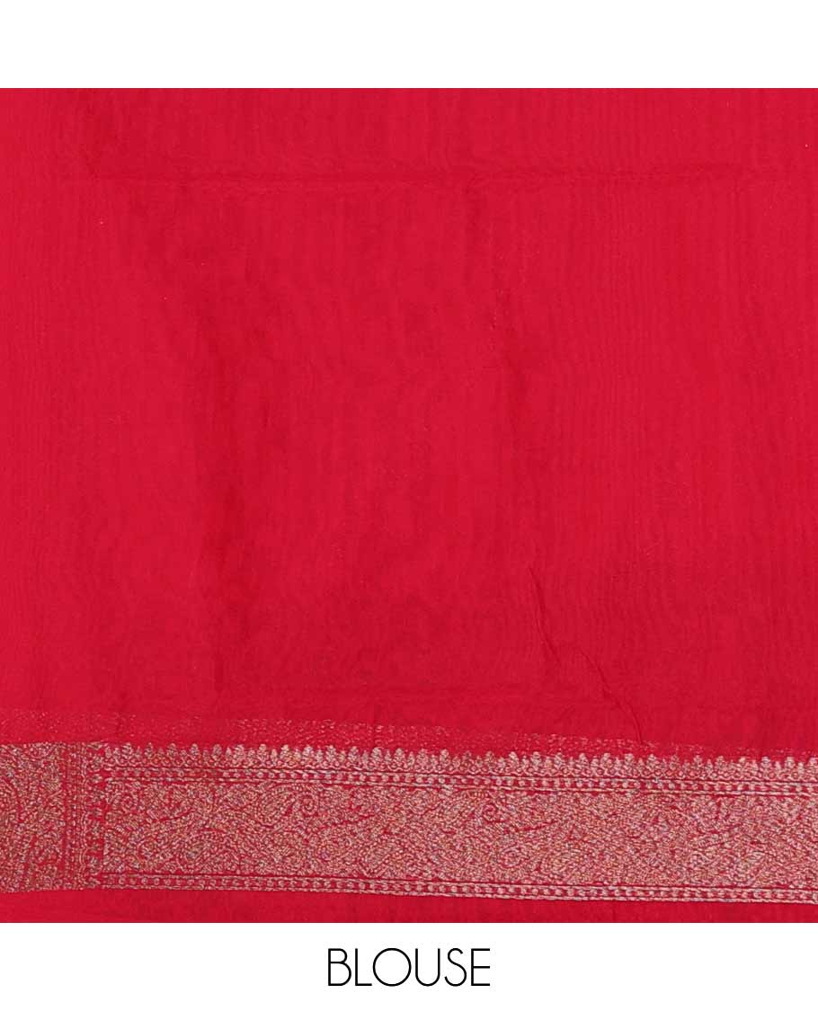 Green floral vine jacquard style woven fancy saree, zari border, and zari woven pallu