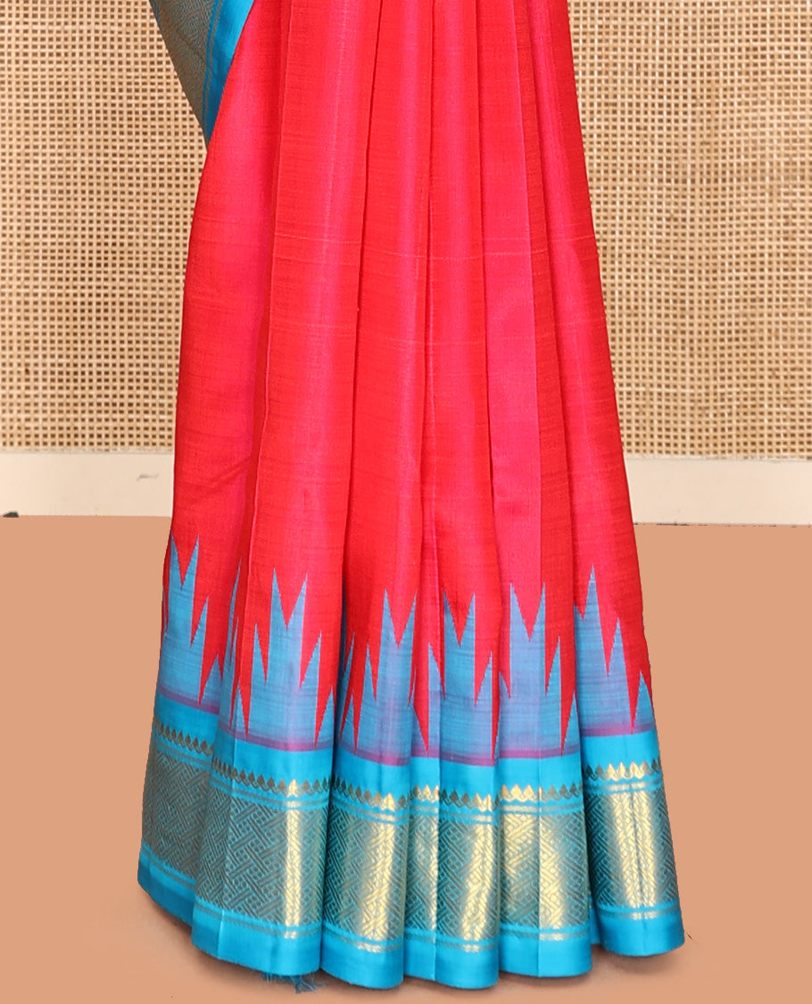 Red Kanchipuram Silk Saree