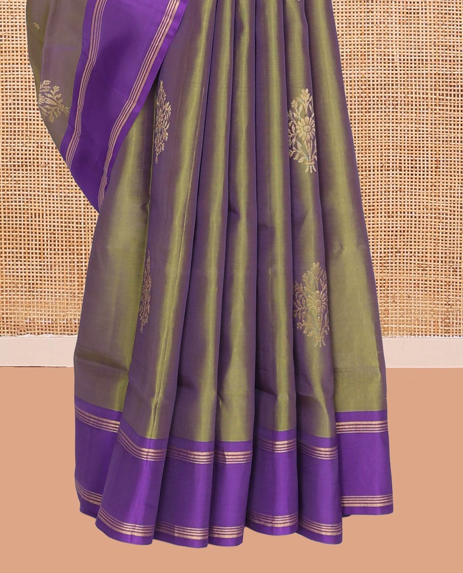Green Mayuri Lite Silk Mix Saree