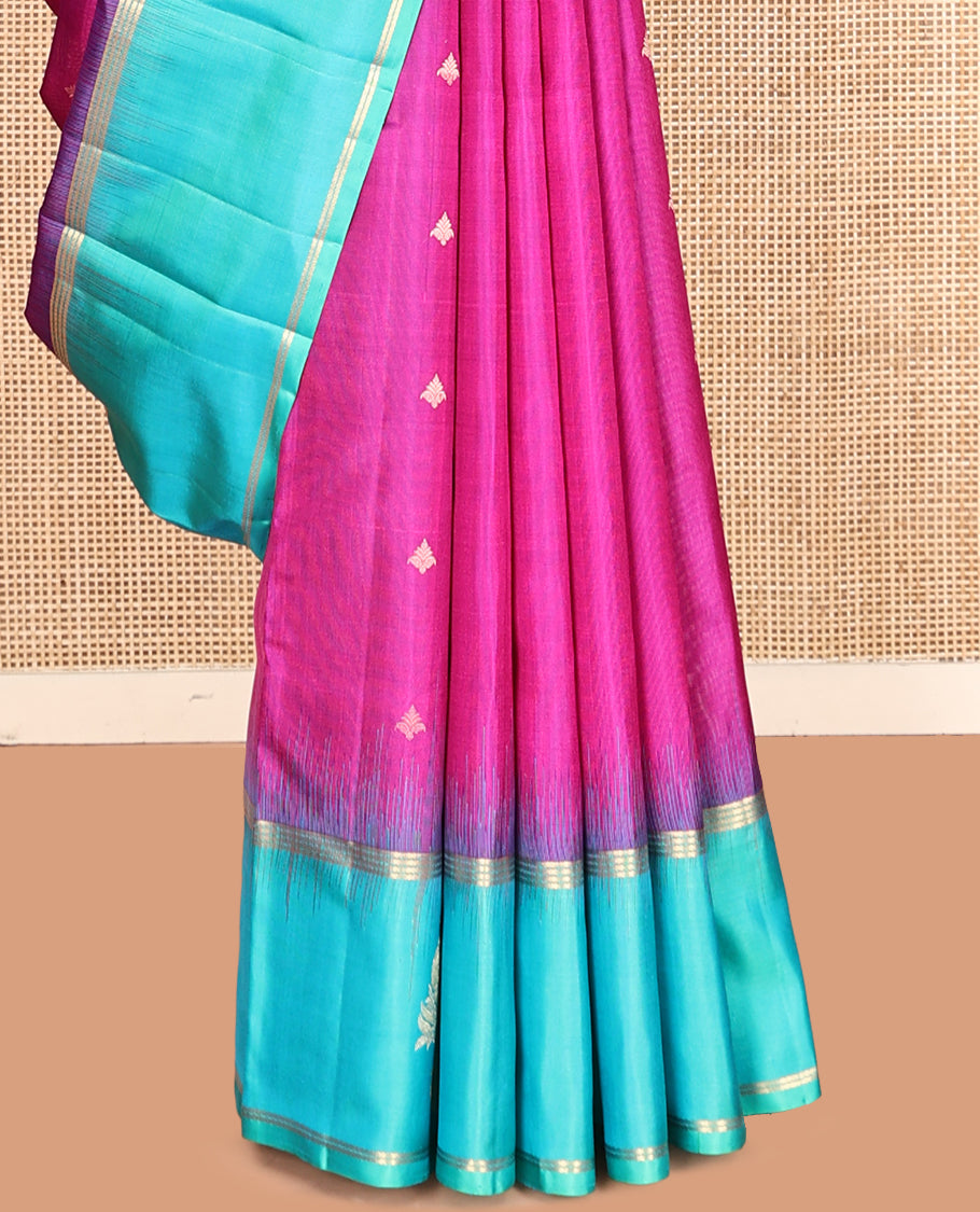 Pink Mayuri Soft Silk Saree
