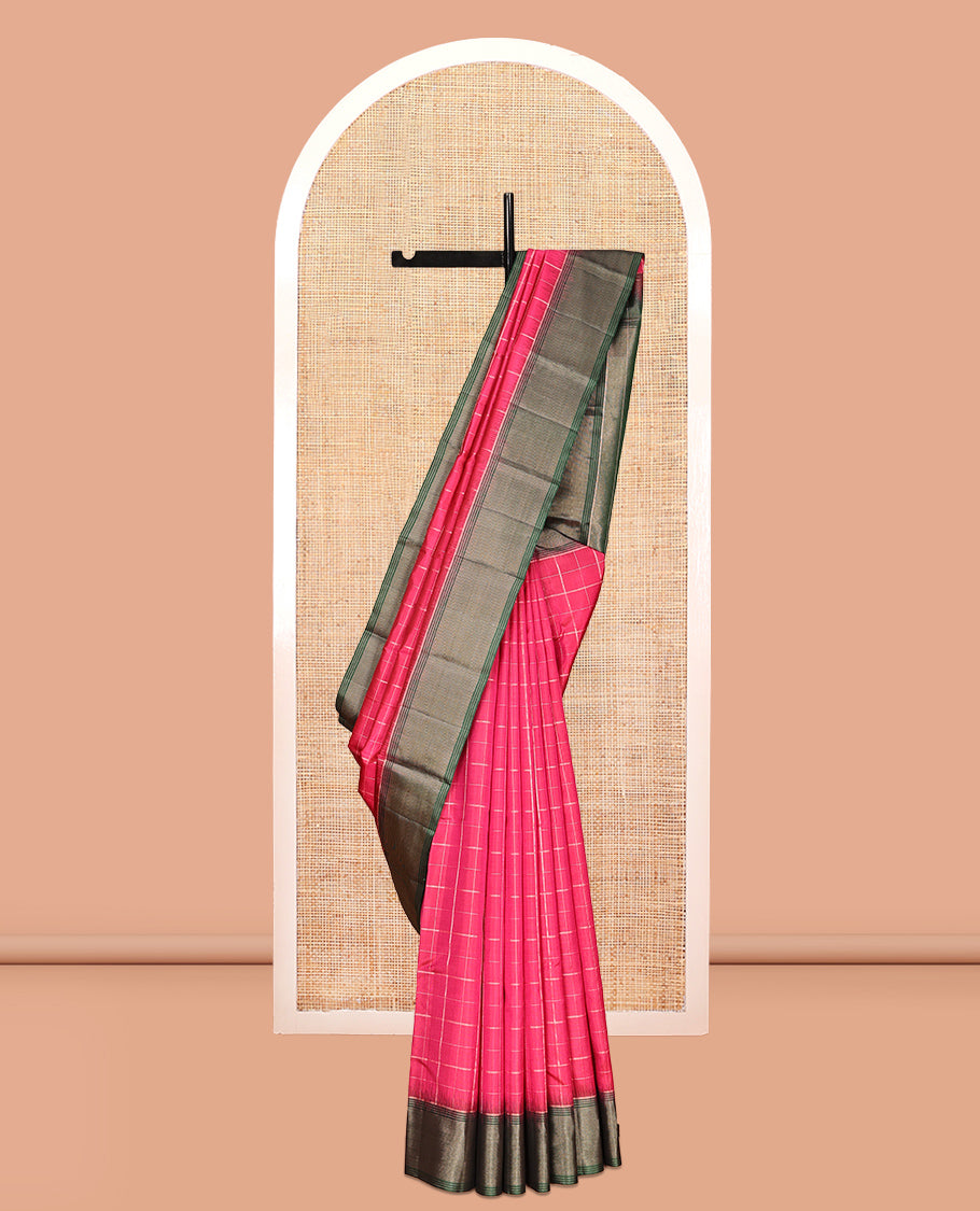 Pink Mayuri Soft Silk Saree