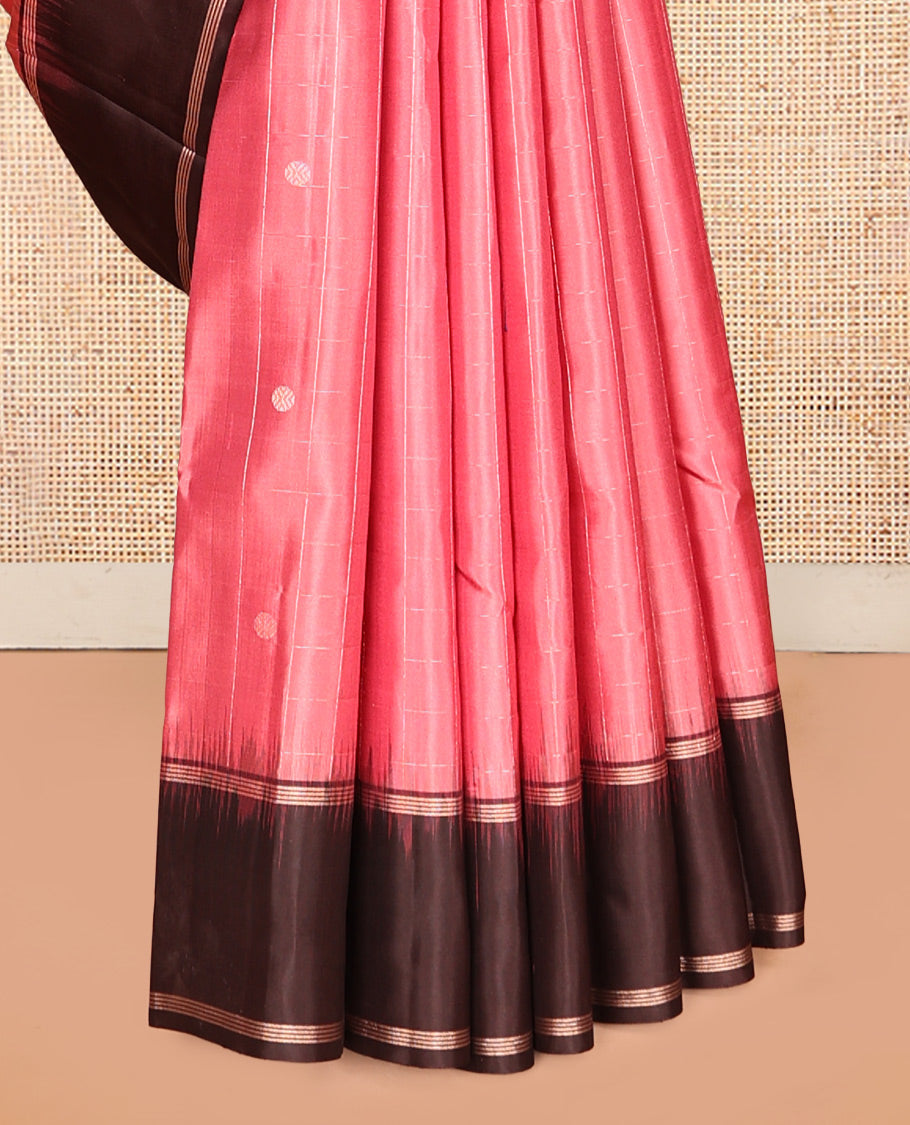 Pink Mayuri Soft Silk Saree