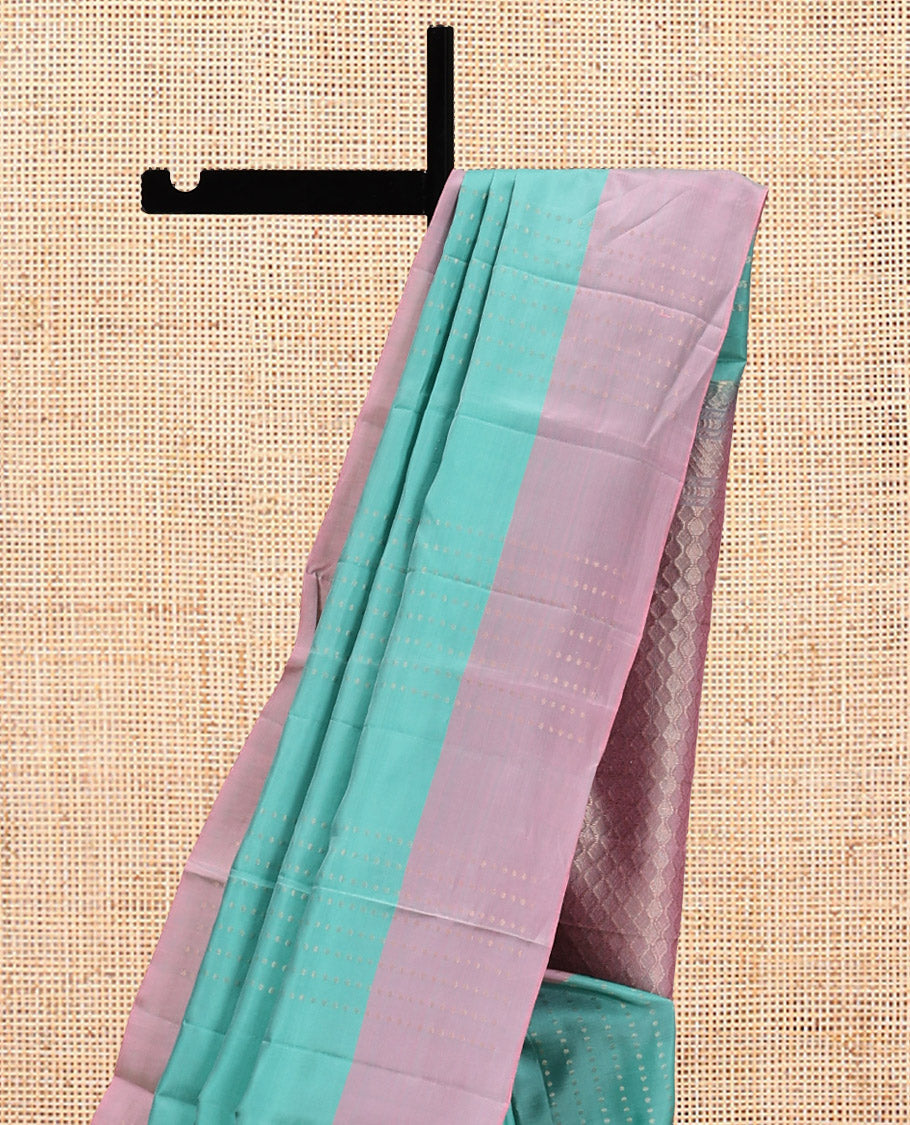 Blue Thread Stripes Mayuri Lite Silk Mix Saree