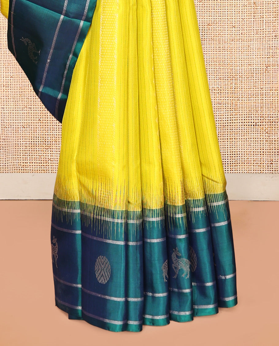 Yellow Mayuri Soft Silk Saree