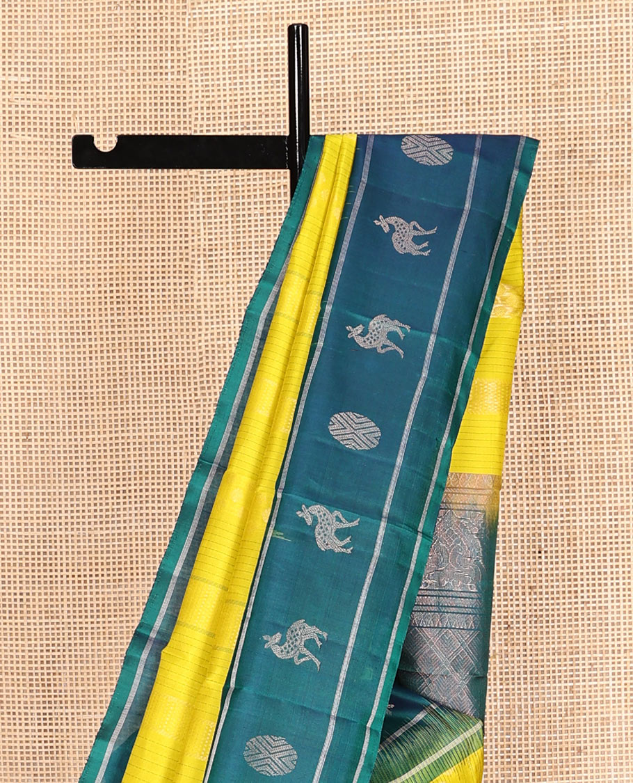 Yellow Mayuri Soft Silk Saree