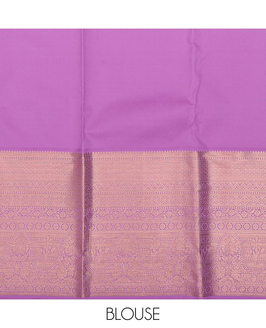 Pink jacquard pure-mix half saree,contrast zari design dhavani,zari border & blouse steeped with traditional zari designs
