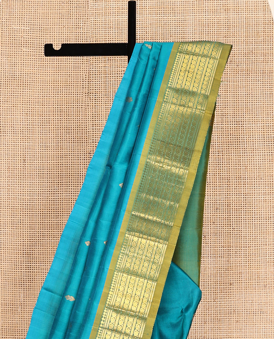 Blue Kanchipuram Silk Saree