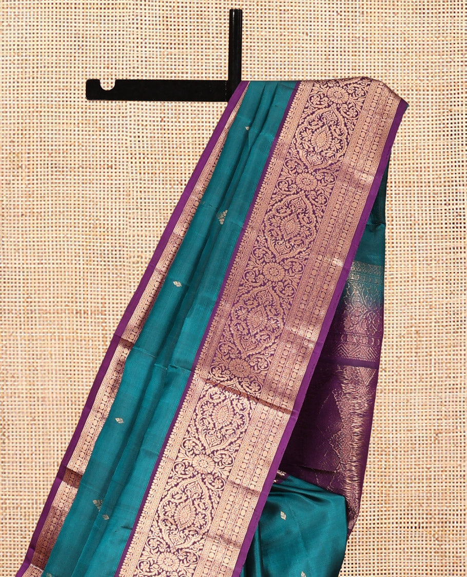Blue Mayuri Soft Silk Saree