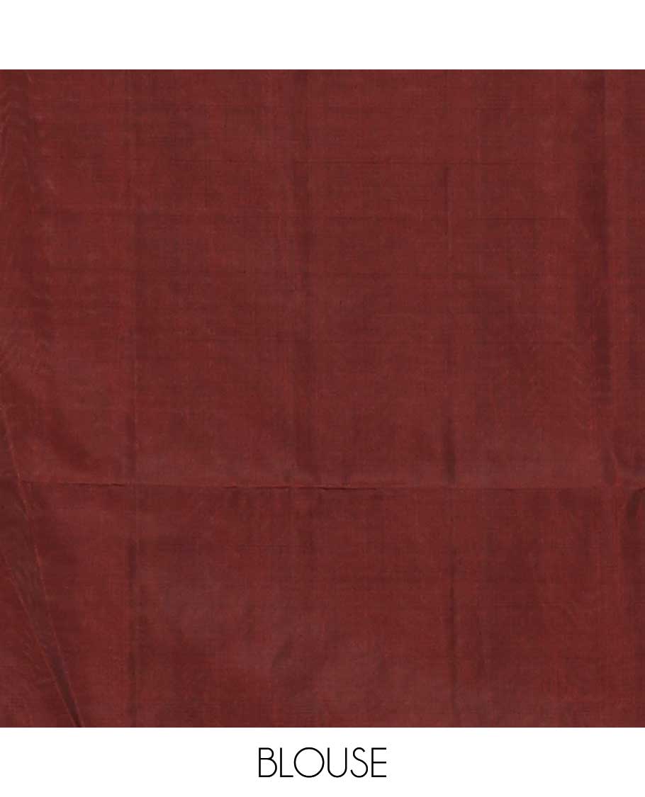 Green warli motifs woven soft silk saree, contrast warli-village theme woven border, and pallu of floral and warli-village theme designs