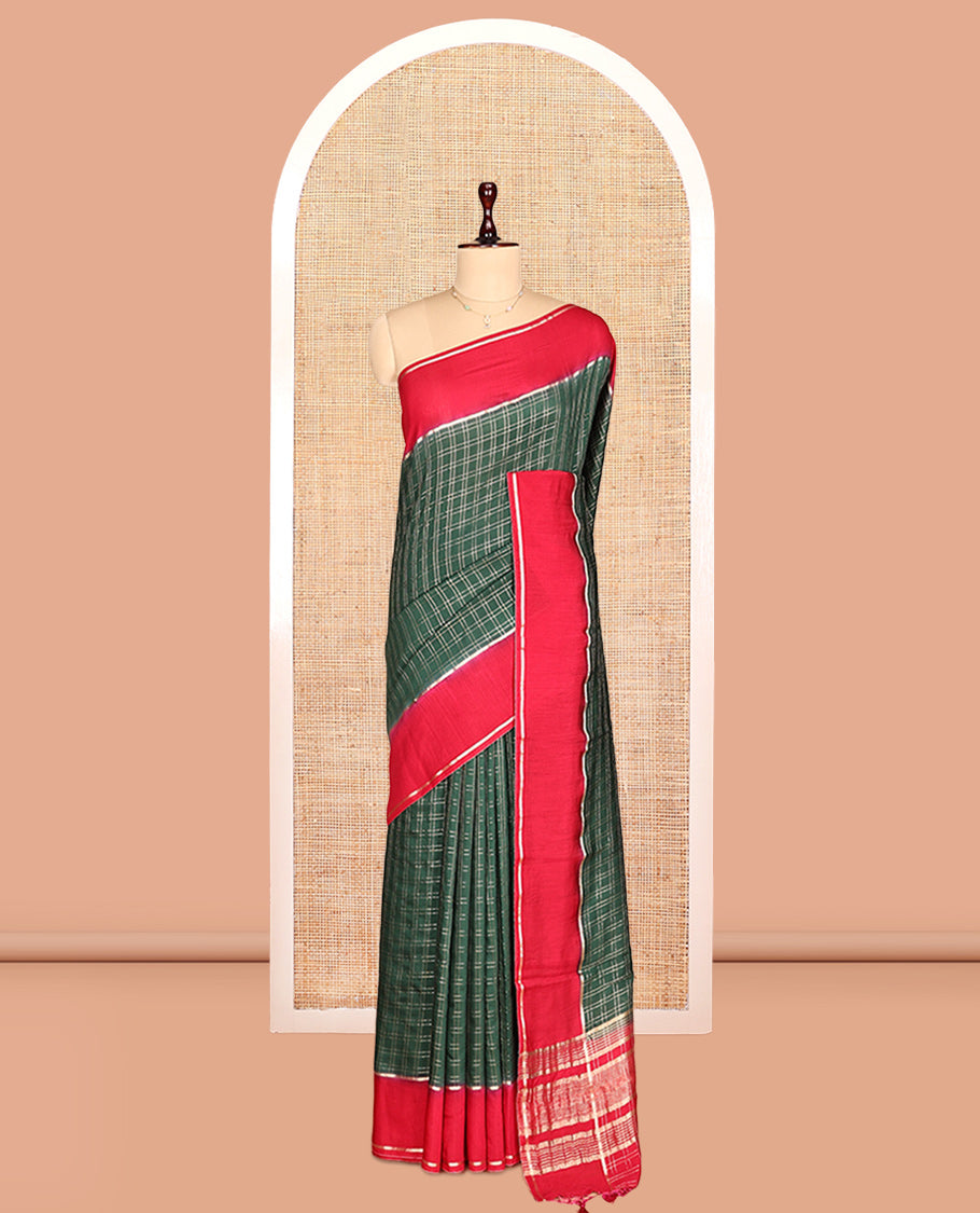 Green Assam Silk Saree