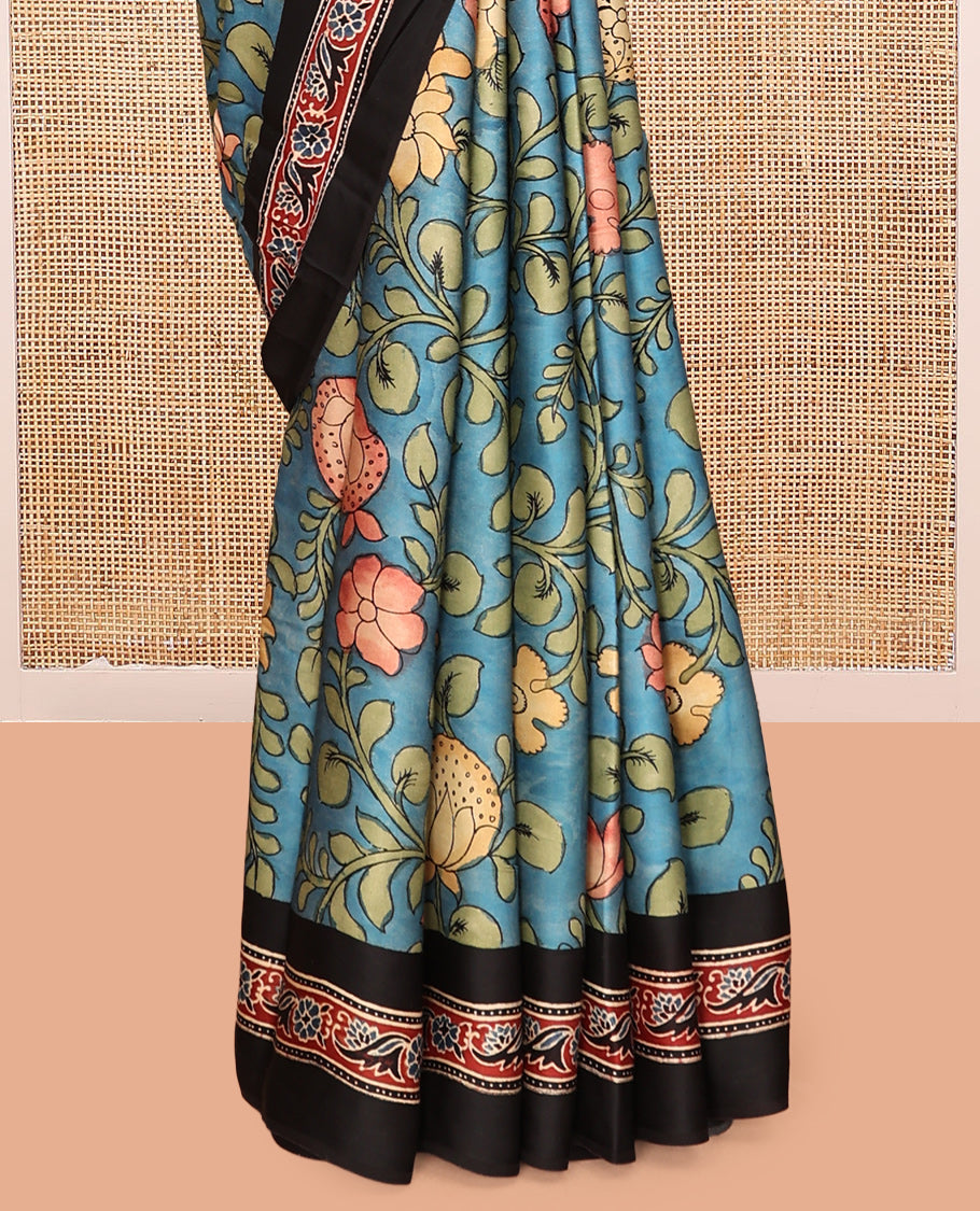 Blue Modal Silk