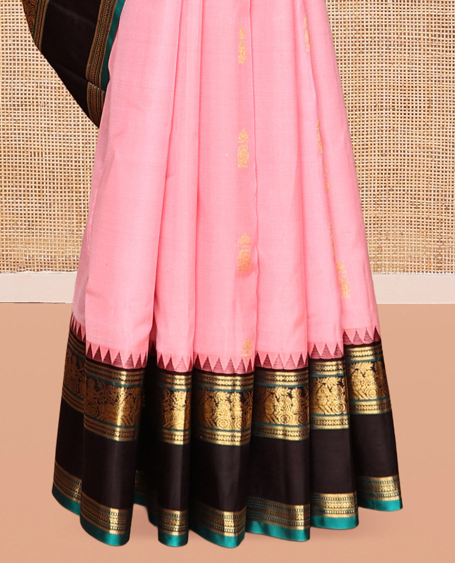 Pink and Navapalam Vasundhara Silk Saree