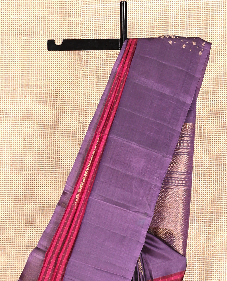 Pink Mayuri Lite Silk Mix Saree