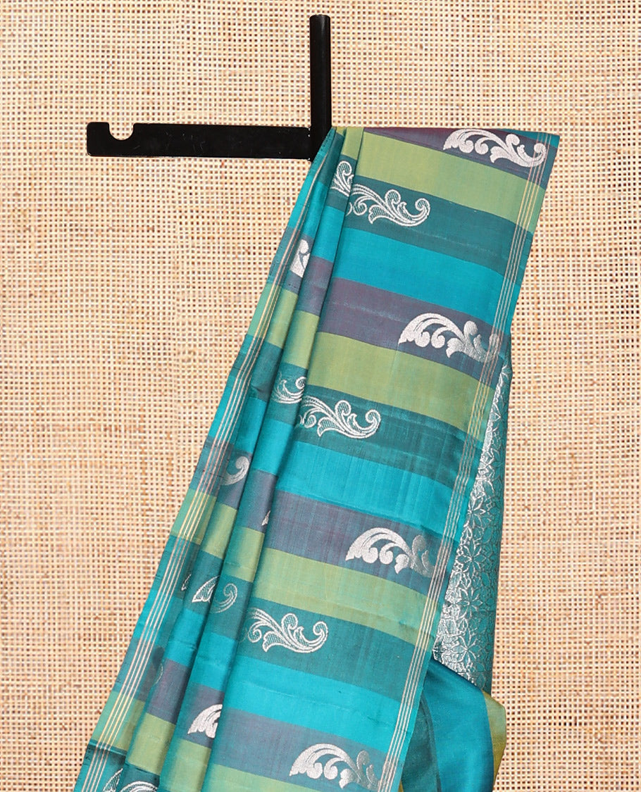 Multi-Color Striped Mayuri Soft Silk Saree