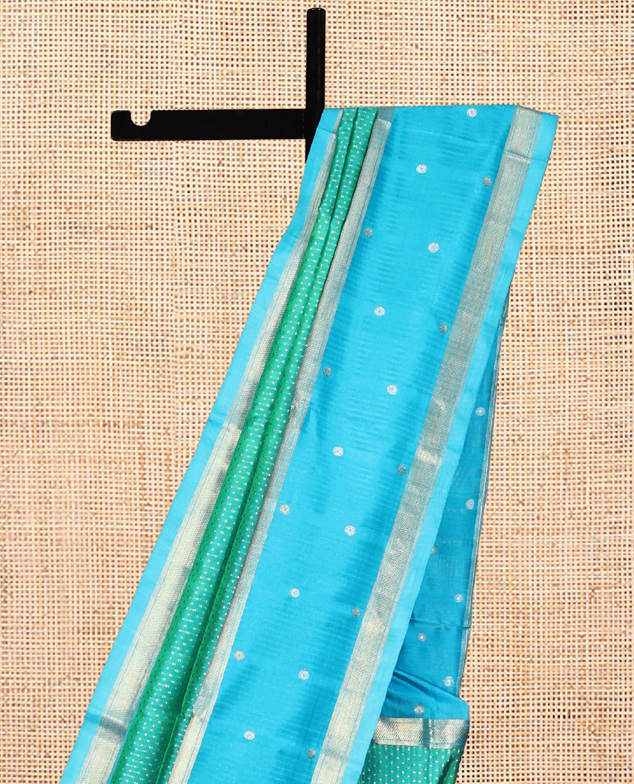 Blue Venkatagiri Silk Saree