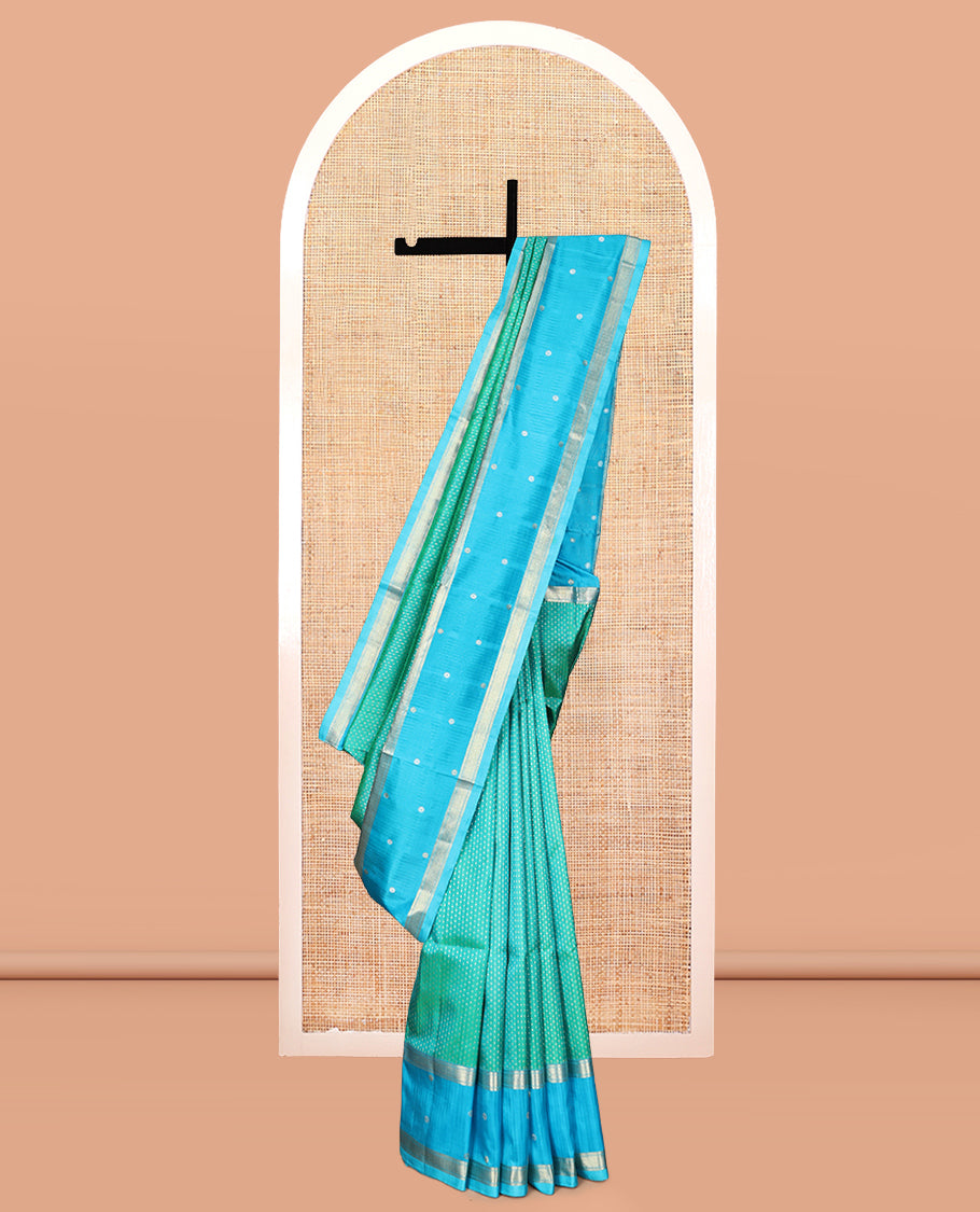 Blue Venkatagiri Silk Saree