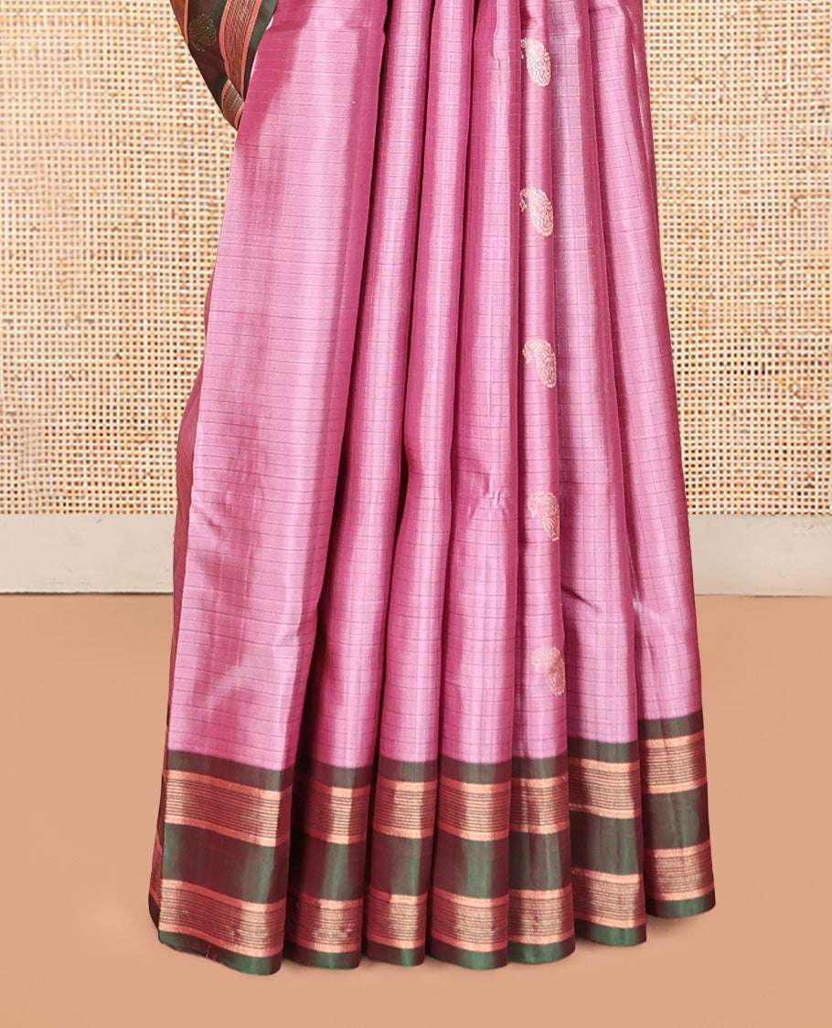 Pink Mayuri Lite Silk Mix Saree
