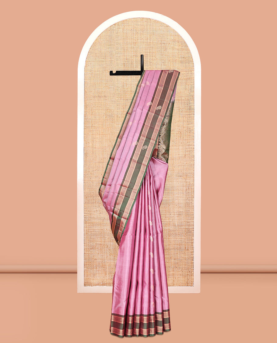 Pink Mayuri Lite Silk Mix Saree
