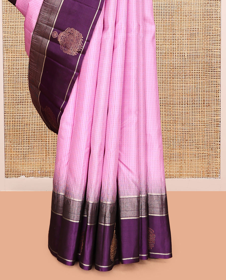 Pink Mayuri Soft Silk Saree