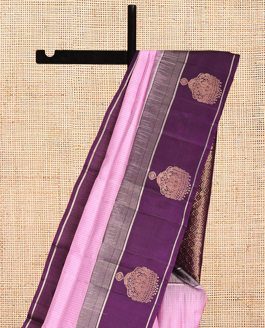 Pink Mayuri Soft Silk Saree