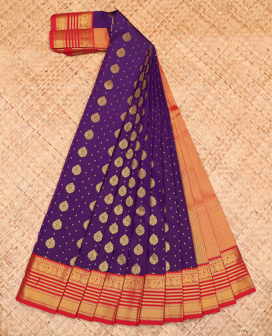 Violet Budget Silk Saree