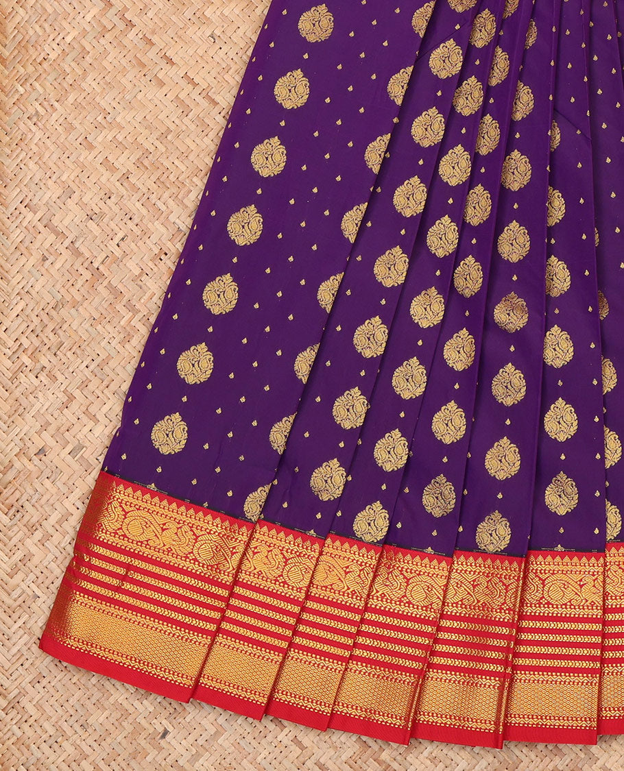 Violet Budget Silk Saree