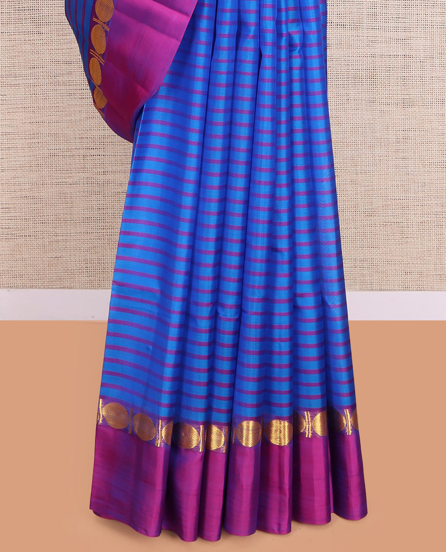 Blue Kanchipuram Silk Saree