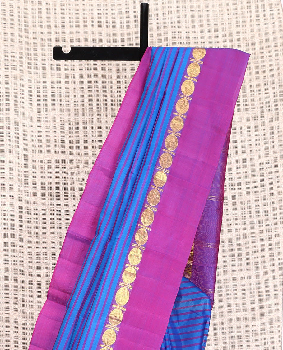 Blue Kanchipuram Silk Saree