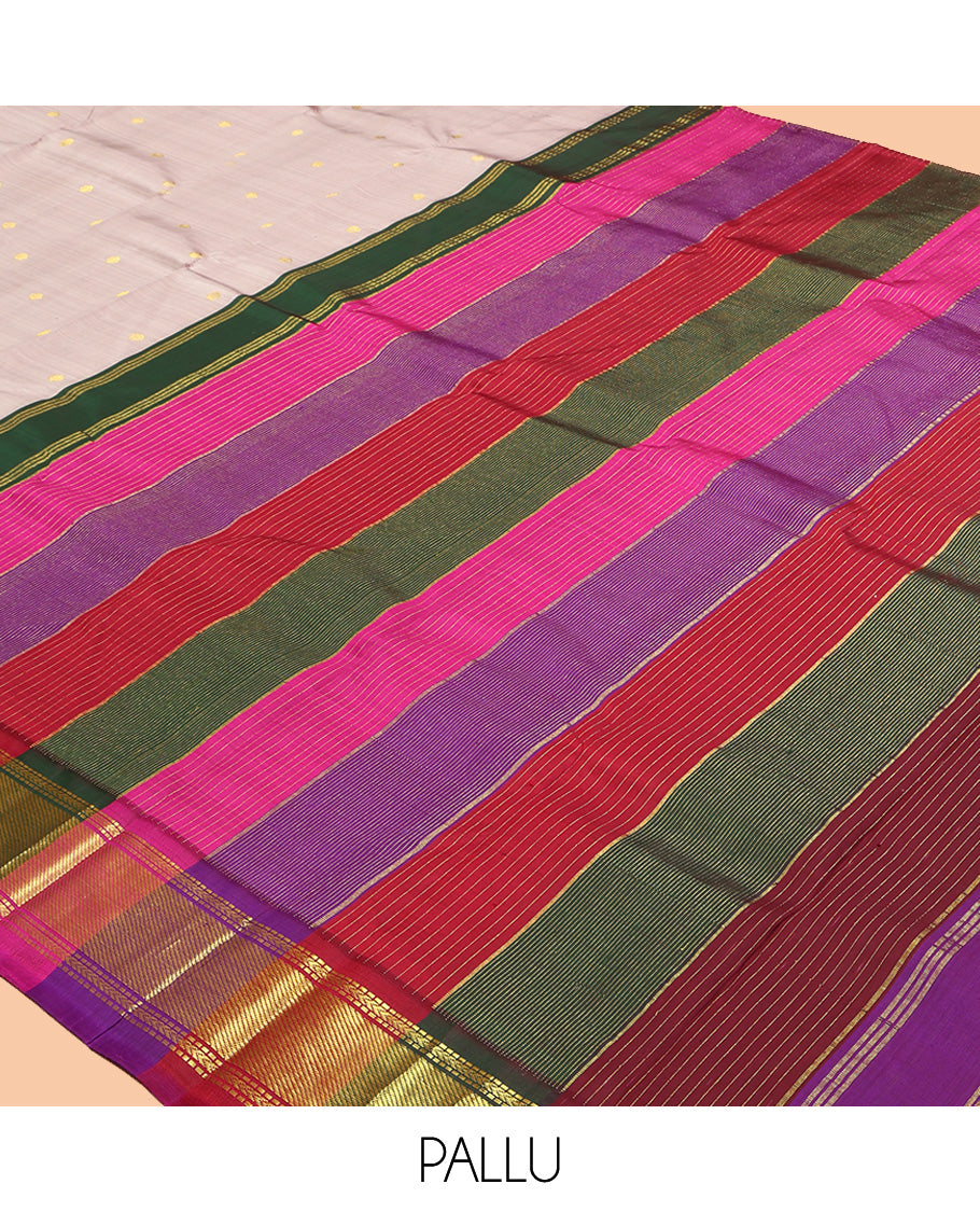 Grey Kanchipuram Silk Saree