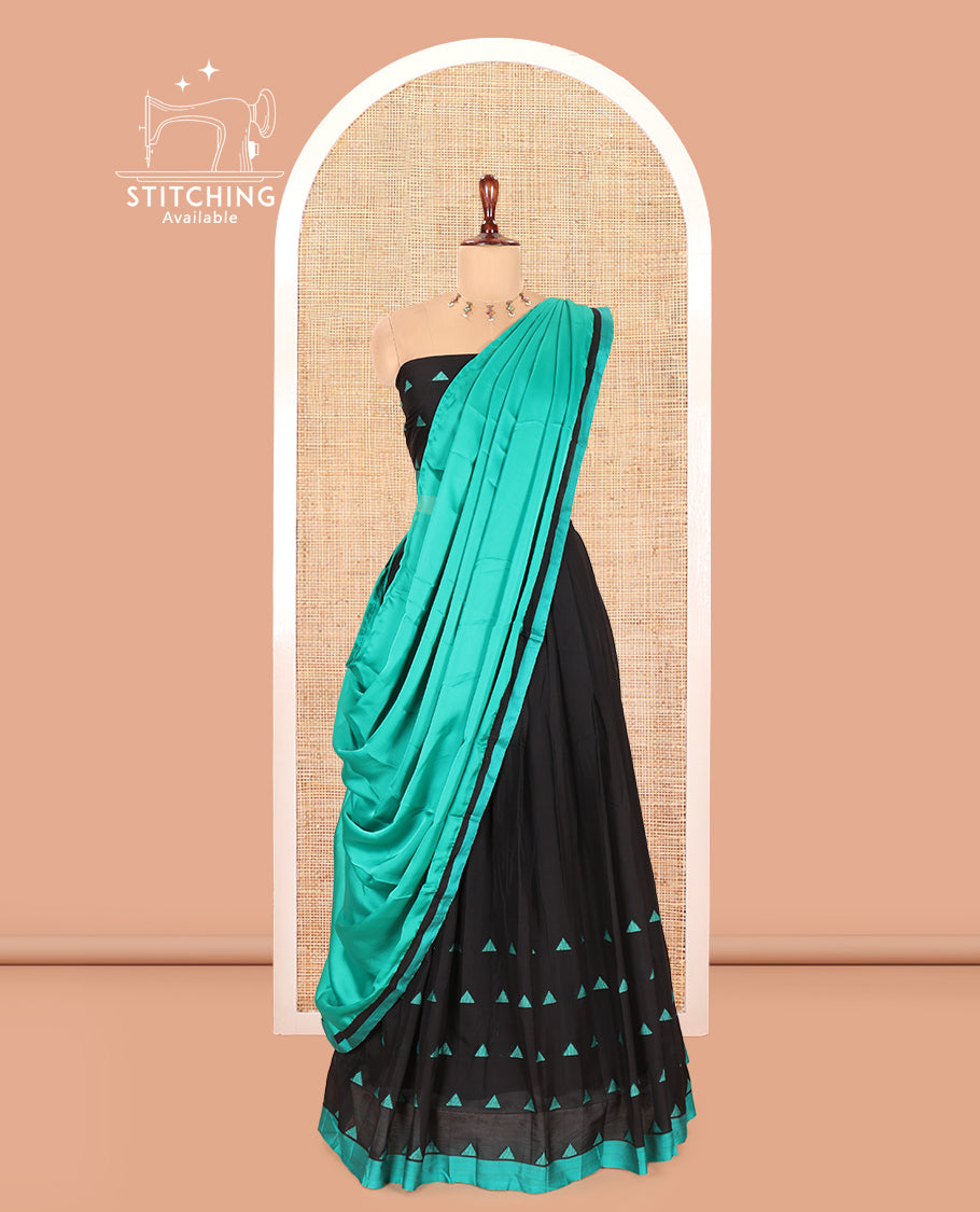 Black Half-Saree