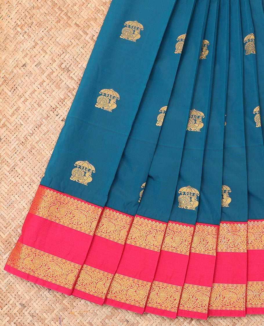 Blue Budget Silk Saree