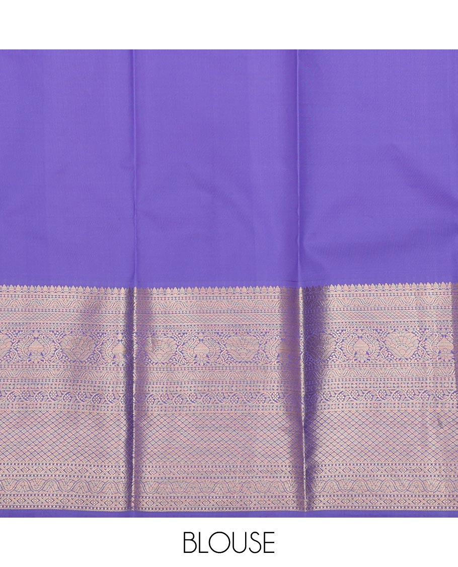 Blue jacquard pure-mix half saree,contrast zari design dhavani,border & blouse of thilakam,cross kamalam,kodi visiry,jaal