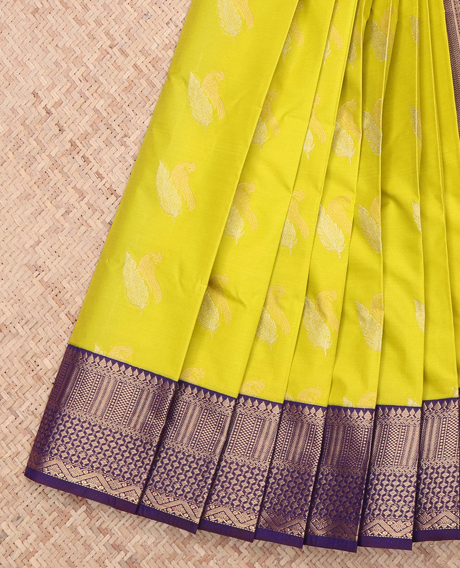 Green Peacock Budget Silk Saree