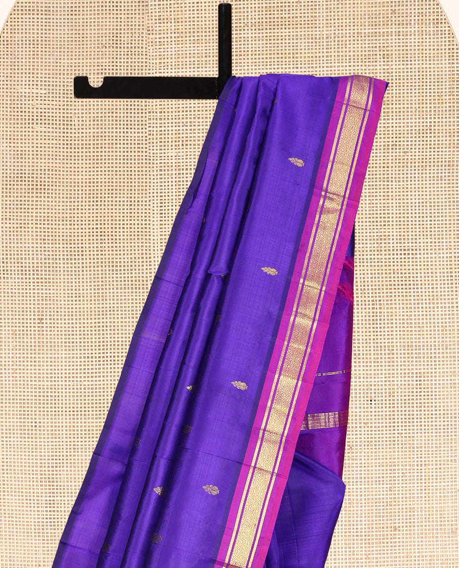 Violet Kanchipuram Silk Saree